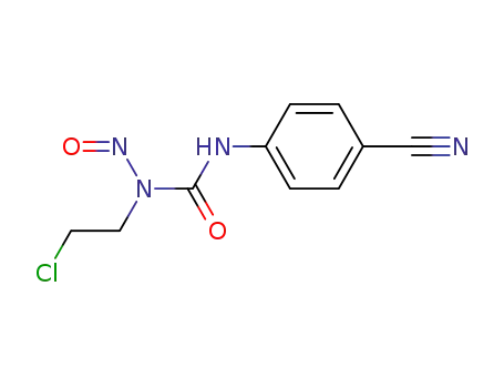 Molecular Structure of 13909-22-3 (1-(2-chloroethyl)-3-(4-cyanophenyl)-1-nitrosourea)
