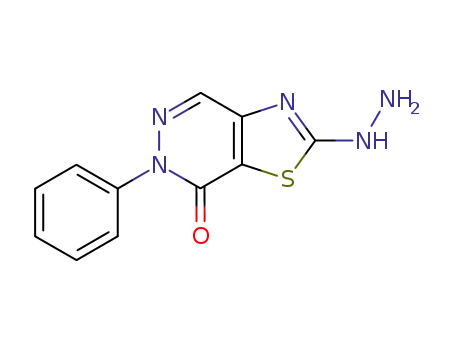 2-hydrazino-6-phenyl-6<i>H</i>-thiazolo[4,5-<i>d</i>]pyridazin-7-one