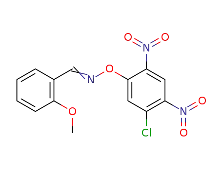 Benzaldehyde, 2-methoxy-, O-(5-chloro-2,4-dinitrophenyl)oxime