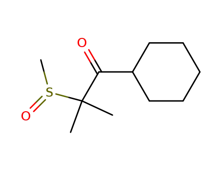 1-Cyclohexyl-2-methanesulfinyl-2-methyl-propan-1-one