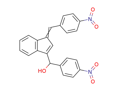 Molecular Structure of 97355-38-9 ([1-(4-nitro-benzylidene)-inden-3-yl]-(4-nitro-phenyl)-methanol)