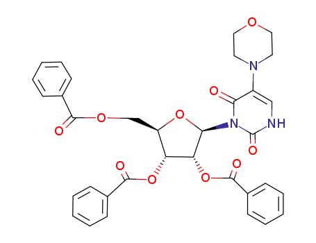 5-morpholin-4-yl-3-(tri-<i>O</i>-benzoyl-β-<i>D</i>-ribofuranosyl)-1<i>H</i>-pyrimidine-2,4-dione