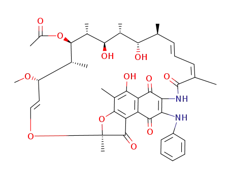 3-anilino-<i>O</i><sup>1</sup>,<i>O</i><sup>4</sup>-didehydro-rifamycin