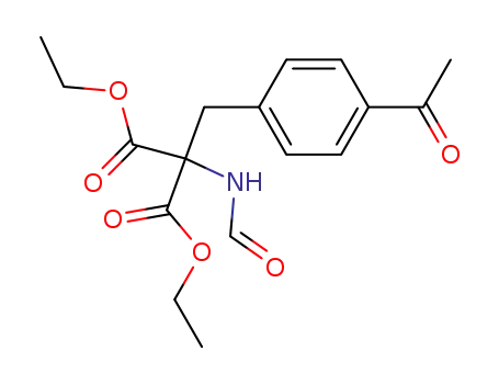 (4-Acetyl-benzyl)-formamido-malonsaeurediethylester