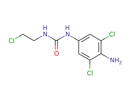 Molecular Structure of 13908-36-6 (1-(4-amino-3,5-dichlorophenyl)-3-(2-chloroethyl)urea)