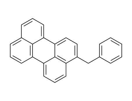 Molecular Structure of 58508-83-1 (Perylene, 3-(phenylmethyl)-)