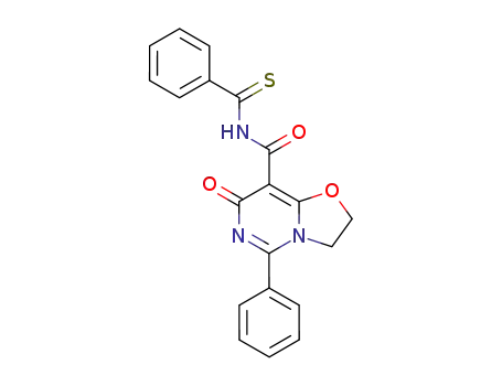 7-oxo-5-phenyl-2,3-dihydro-7<i>H</i>-oxazolo[3,2-<i>c</i>]pyrimidine-8-carboxylic acid thiobenzoylamide