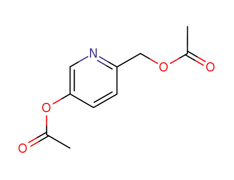 Molecular Structure of 31181-78-9 (6-(AcetoxyMethyl)pyridin-3-yl acetate)