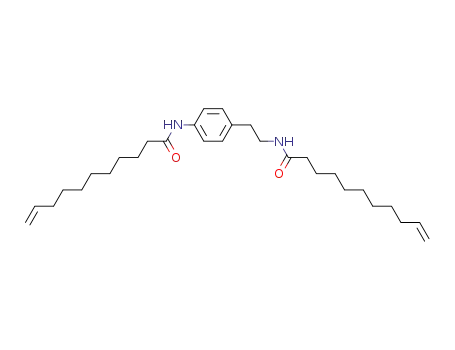 Molecular Structure of 61796-72-3 (10-Undecenamide, N-[4-[2-[(1-oxo-10-undecenyl)amino]ethyl]phenyl]-)