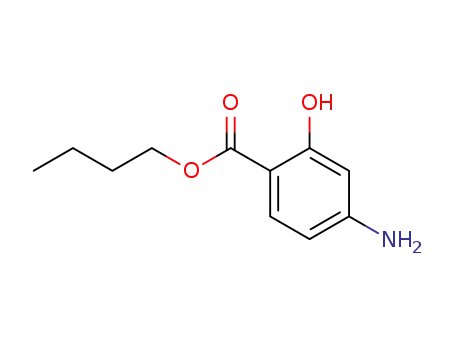 Molecular Structure of 6078-62-2 (Benzoic acid, 4-amino-2-hydroxy-, butyl ester)