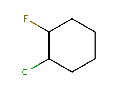 Molecular Structure of 4536-11-2 (1-Chloro-2-fluorocyclohexane)