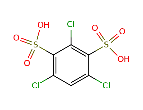 Molecular Structure of 89222-86-6 (1,3-Benzenedisulfonic acid, 2,4,6-trichloro-)