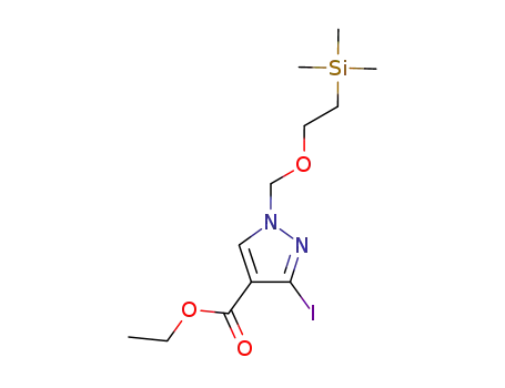 1H-Pyrazole-4-carboxylic acid,
3-iodo-1-[[2-(trimethylsilyl)ethoxy]methyl]-, ethyl ester