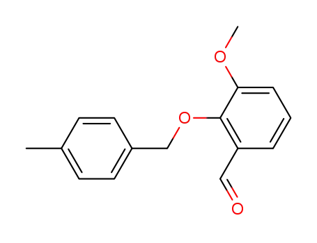Molecular Structure of 52803-64-2 (3-METHOXY-2-[(4-METHYLBENZYL)OXY]BENZALDEHYDE)