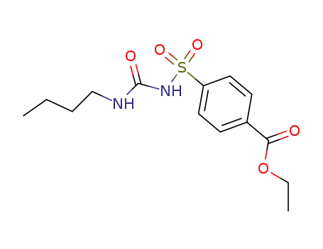 Molecular Structure of 10505-92-7 (Benzoic acid,4-[[[(butylamino)carbonyl]amino]sulfonyl]-, ethyl ester)