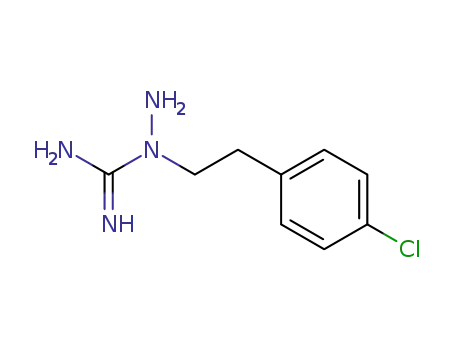 Molecular Structure of 46343-83-3 (N-Amino-N-4-chlorphenethylguanidin)