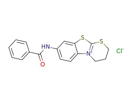 8-benzoylamino-3,4-dihydro-2<i>H</i>-benzo[4,5]thiazolo[2,3-<i>b</i>][1,3]thiazinylium; chloride