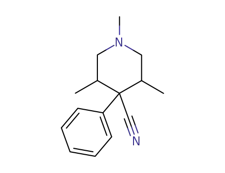 Molecular Structure of 859964-66-2 (1,3,5-trimethyl-4-phenyl-piperidine-4-carbonitrile)