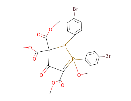 1,2-bis-(4-bromo-phenyl)-1-methoxy-4-oxo-2,4-dihydro-1λ<sup>5</sup>-[1,2]diphosphole-3,3,5-tricarboxylic acid trimethyl ester