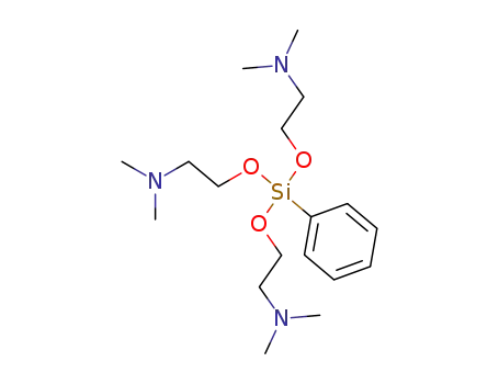 Molecular Structure of 17146-71-3 (tris-(2-dimethylamino-ethoxy)-phenyl-silane)
