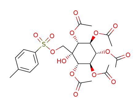 2<i>t</i>,3<i>c</i>,4<i>t</i>,5<i>c</i>,6<i>t</i>-pentaacetoxy-1<i>r</i>-(toluene-sulfonyl-<sup>(4)</sup>-oxymethyl)-cyclohexanol-<sup>(1)</sup>