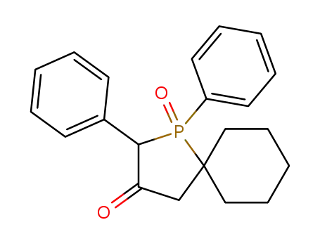 Molecular Structure of 40203-66-5 (1-oxo-1,2-diphenyl-1λ<sup>5</sup>-phospha-spiro[4.5]decan-3-one)