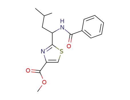 2-(1-benzoylamino-3-methyl-butyl)-thiazole-4-carboxylic acid methyl ester
