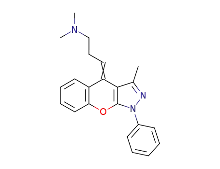 dimethyl-[3-(3-methyl-1-phenyl-1<i>H</i>-chromeno[2,3-<i>c</i>]pyrazol-4-ylidene)-propyl]-amine