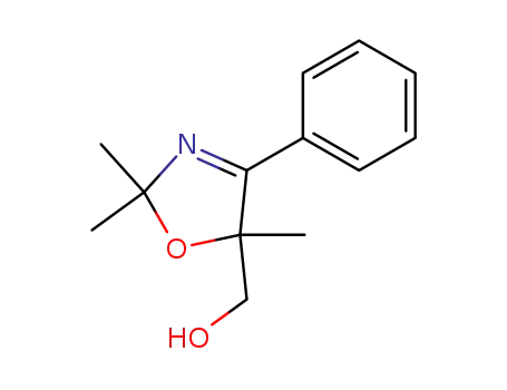 Molecular Structure of 58914-07-1 ((2,2,5-trimethyl-4-phenyl-2,5-dihydro-oxazol-5-yl)-methanol)