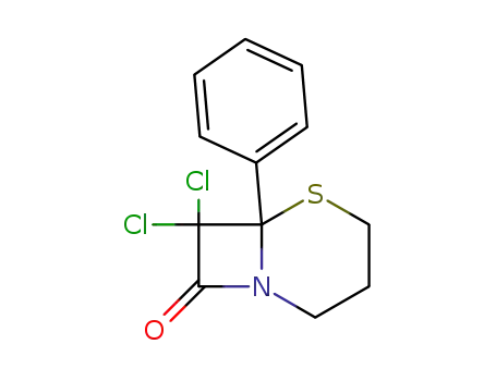 7,7-dichloro-6-phenyl-5-thia-1-aza-bicyclo[4.2.0]octan-8-one