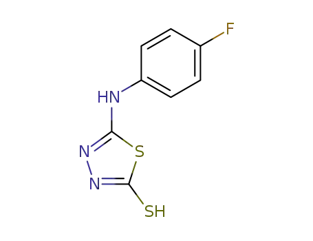 Molecular Structure of 14731-24-9 (5-[(4-FLUOROPHENYL)AMINO]-1,3,4-THIADIAZOLE-2-THIOL)
