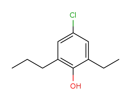 Molecular Structure of 53346-77-3 (4-chloro-2-ethyl-6-propylphenol)