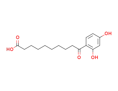 Molecular Structure of 858189-64-7 (10-(2,4-dihydroxy-phenyl)-10-oxo-decanoic acid)