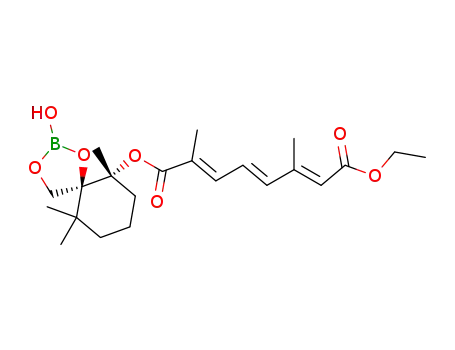 (2E,4E,6E)-2,6-Dimethyl-octa-2,4,6-trienedioic acid 8-ethyl ester 1-((5S,6R)-2-hydroxy-6,10,10-trimethyl-1,3-dioxa-2-bora-spiro[4.5]dec-6-yl) ester