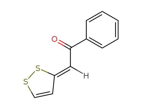 Molecular Structure of 1014-33-1 (Ethanone,2-(3H-1,2-dithiol-3-ylidene)-1-phenyl-)
