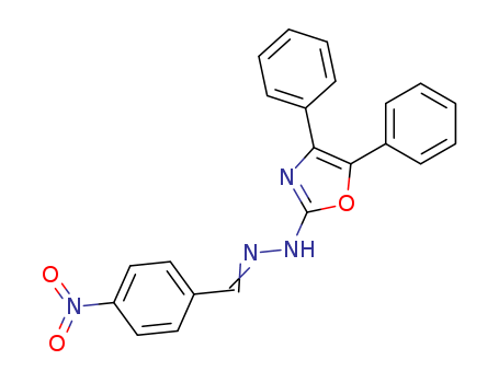 Benzaldehyde, 4-nitro-, (4,5-diphenyl-2-oxazolyl)hydrazone