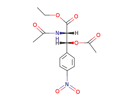 (2<i>RS</i>,3<i>SR</i>)-3-acetoxy-2-acetylamino-3-(4-nitro-phenyl)-propionic acid ethyl ester