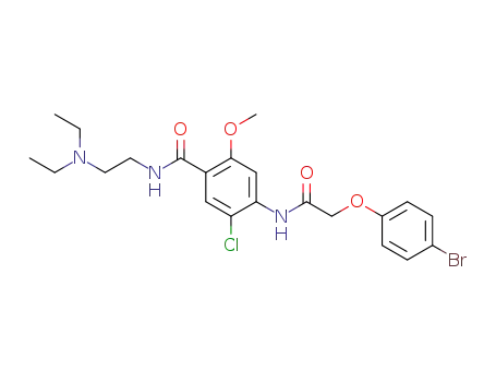 Benzamide,
4-[[(4-bromophenoxy)acetyl]amino]-5-chloro-N-[2-(diethylamino)ethyl]-2
-methoxy-