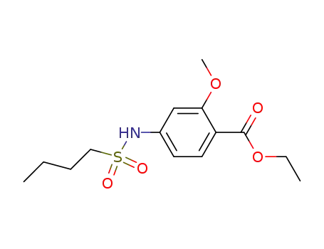 4-(Butane-1-sulfonylamino)-2-methoxy-benzoic acid ethyl ester