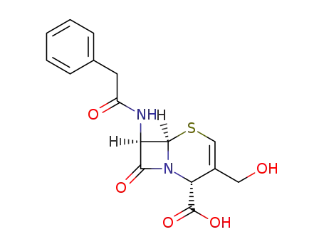 (6<i>R</i>)-3-hydroxymethyl-8-oxo-7<i>t</i>-(2-phenyl-acetylamino)-(6<i>r</i><i>H</i>)-5-thia-1-aza-bicyclo[4.2.0]oct-3-ene-2<i>c</i>-carboxylic acid