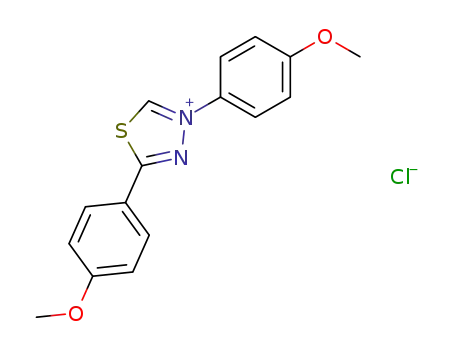 1,3,4-Thiadiazolium, 3,5-bis(4-methoxyphenyl)-, chloride
