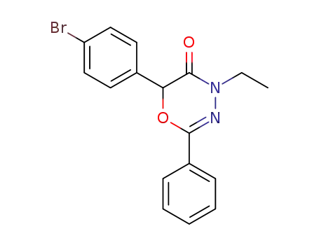 6-(4-bromo-phenyl)-4-ethyl-2-phenyl-4<i>H</i>-[1,3,4]oxadiazin-5-one