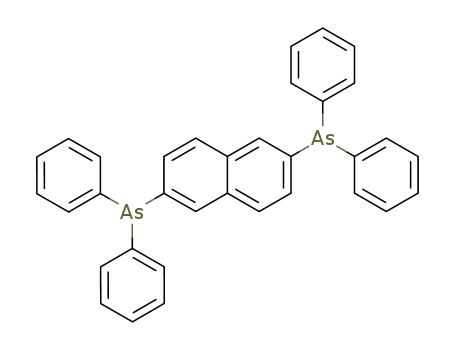 Molecular Structure of 21498-56-6 (Naphthylen-(2,6)-bis-diphenylarsin)