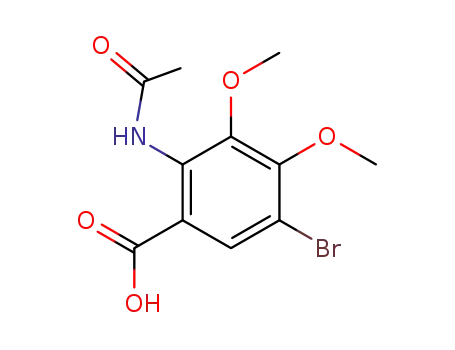 2-acetylamino-5-bromo-3,4-dimethoxy-benzoic acid