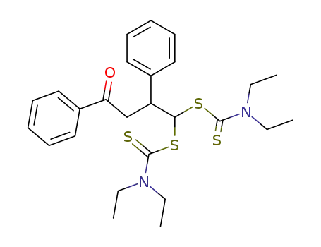 Diethyl-dithiocarbamic acid 1-diethylthiocarbamoylsulfanyl-4-oxo-2,4-diphenyl-butyl ester