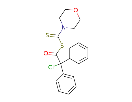 chloro-diphenyl-acetic morpholine-4-carbothioic thioanhydride