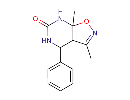 3,7a-dimethyl-4-phenyl-4,5,7,7a-tetrahydro-3a<i>H</i>-isoxazolo[5,4-<i>d</i>]pyrimidin-6-one