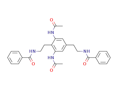 1,3-bis-acetylamino-2,5-bis-(2-benzoylamino-ethyl)-benzene