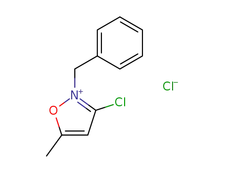 Isoxazolium, 3-chloro-5-methyl-2-(phenylmethyl)-, chloride