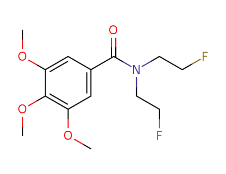 Molecular Structure of 2262-24-0 (Benzamide, N,N-bis(2-fluoroethyl)-3,4,5-trimethoxy-)